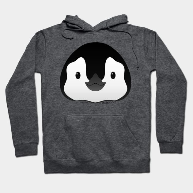 Baby Penguin Face Hoodie by FunkilyMade